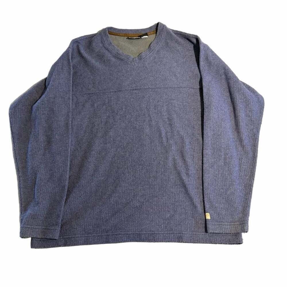 Patagonia Long Sleeve Shirt Size L Blue Ribbed Vintage Made in USA
